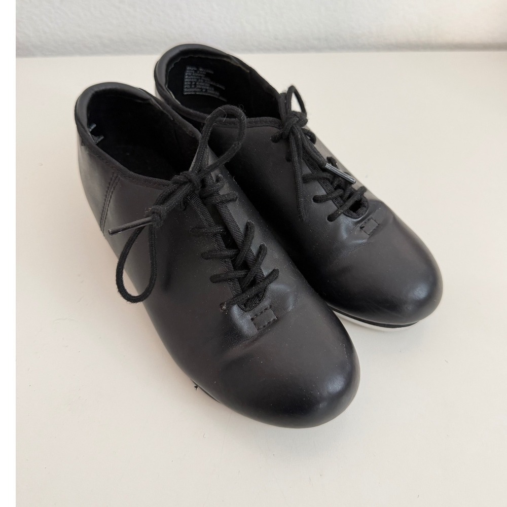 Weissman Black Leather Lace-Up Character Shoes